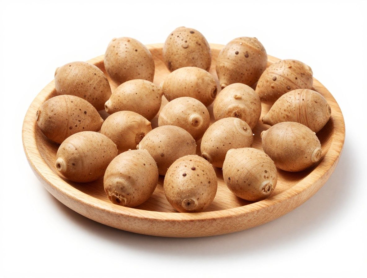 Svježe biljne komponente, korijenje i lišće raznih biljnih adaptogena raspoređeni na kamenom stolu uz staklene posude s esencijalnim uljima